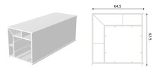 Angled Post Box 90 ° Profile  