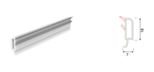 Sliding Double Glazing Bead Profile (24 mm)   